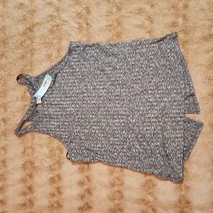 NWT split back knit top
